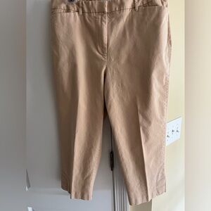 Talbots - khaki stretch capris, size 14